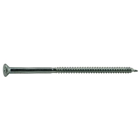 MIDWEST FASTENER Wood Screw, #8, 3-1/2 in, Zinc Plated Steel Flat Head Phillips Drive, 100 PK 02564